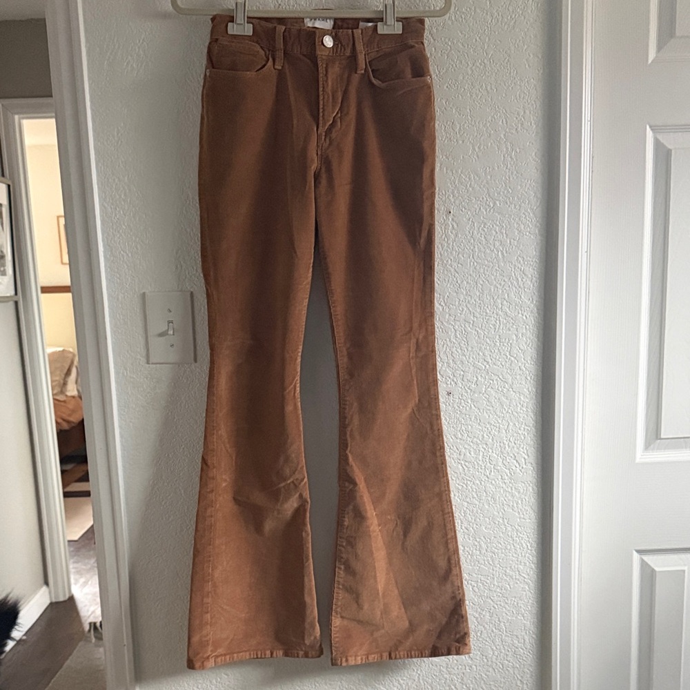 Frame Denim Tan Corduroy Pants